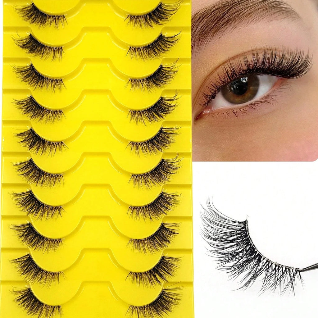 Nep Wimpers 10 Paar – Wispy Cat Eye