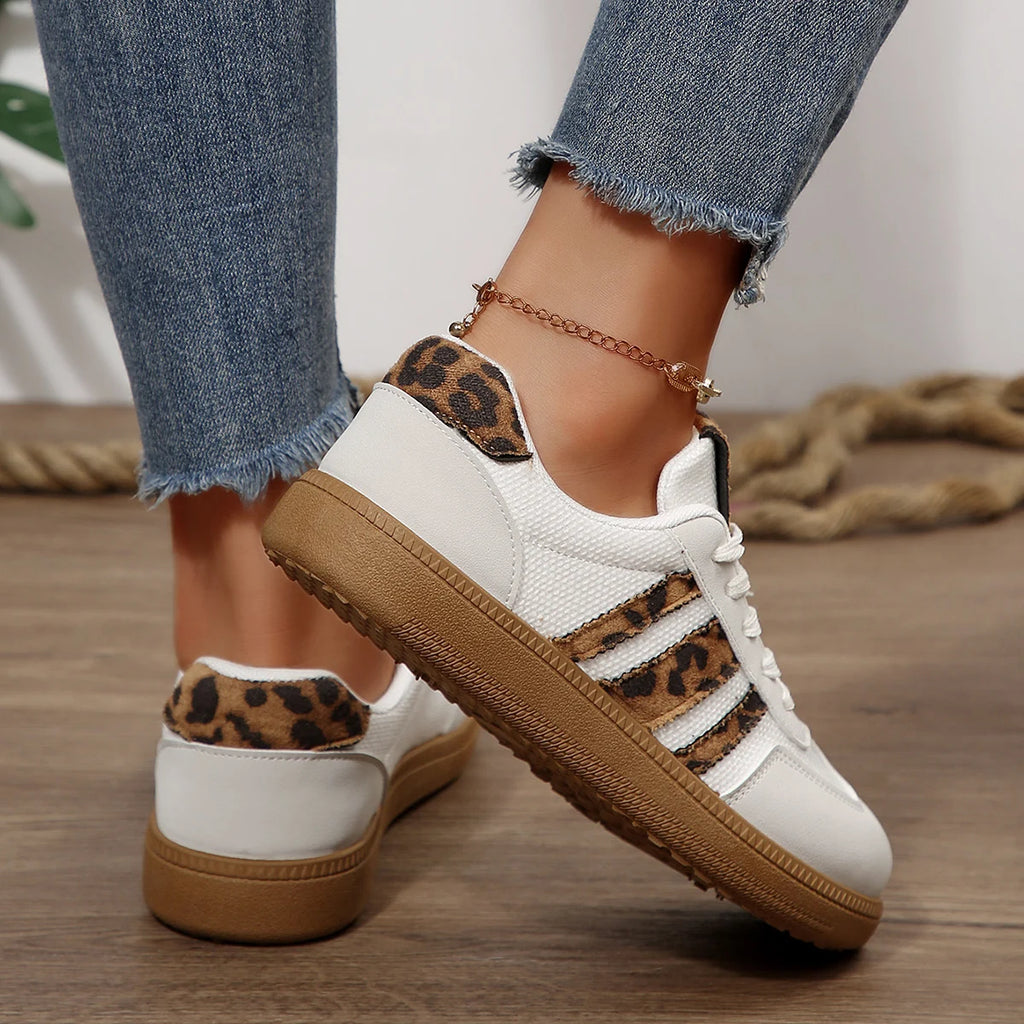 Women's Leopard Print Slip-On Sneakers