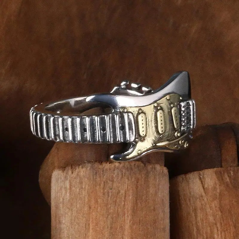 Retro Electric Guitar Ring – Punk & Rock Statement